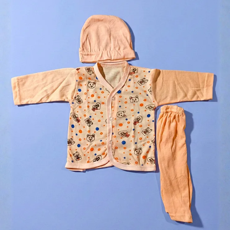 Pack of 3 - New Born Baby 3 Piece Suit