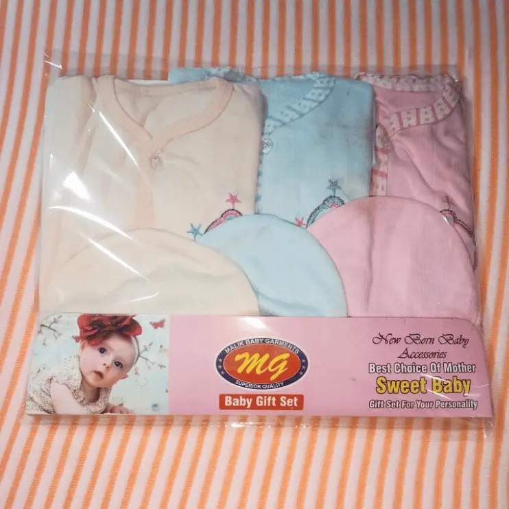 New Born Baby Summer Cotton Three-Piece Set